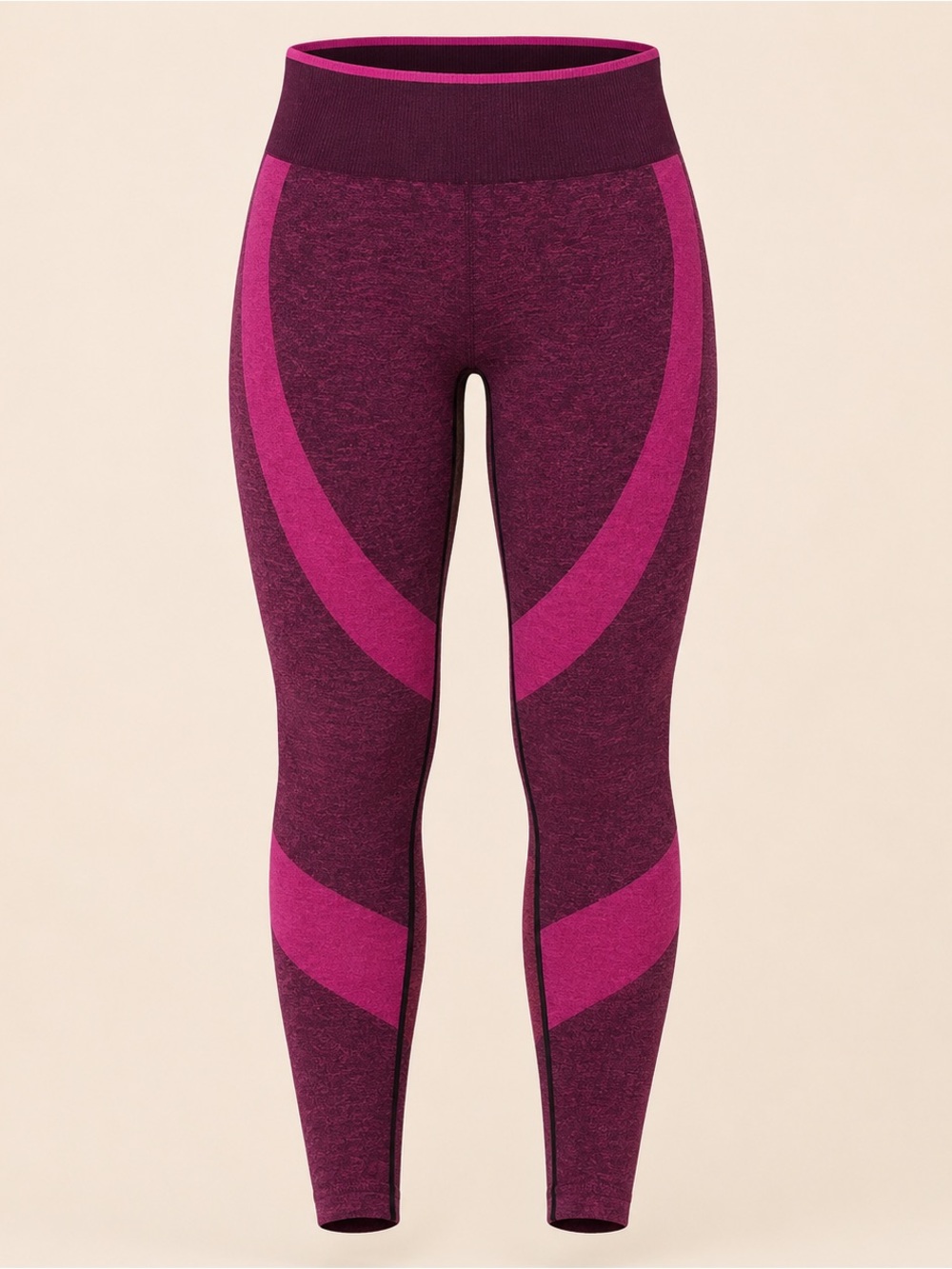PINK Victoria’s Secret Pink & Purple High-Waist Active Leggings